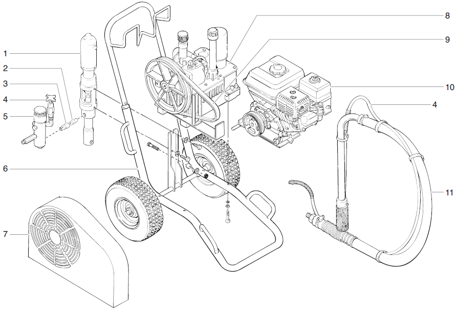 PowrTwin 8900GH Main Assembly Parts